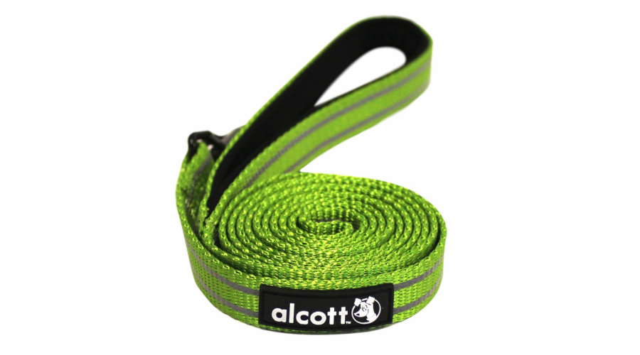 Alcott Reflexní vodítko pro psy zelené velikost M
