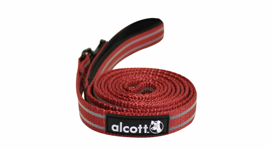 Alcott Reflexní vodítko pro psy červené velikost M
