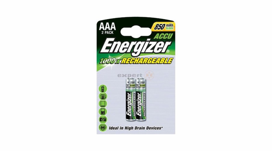 Energizer Nabíjecí baterie - AAA / HR03 - 700mAh POWER PLUS DUO, 2 ks