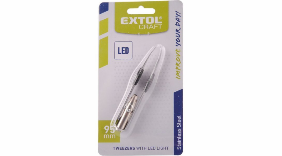 Extol Craft 9696 Pinzeta s LED světlem 95mm