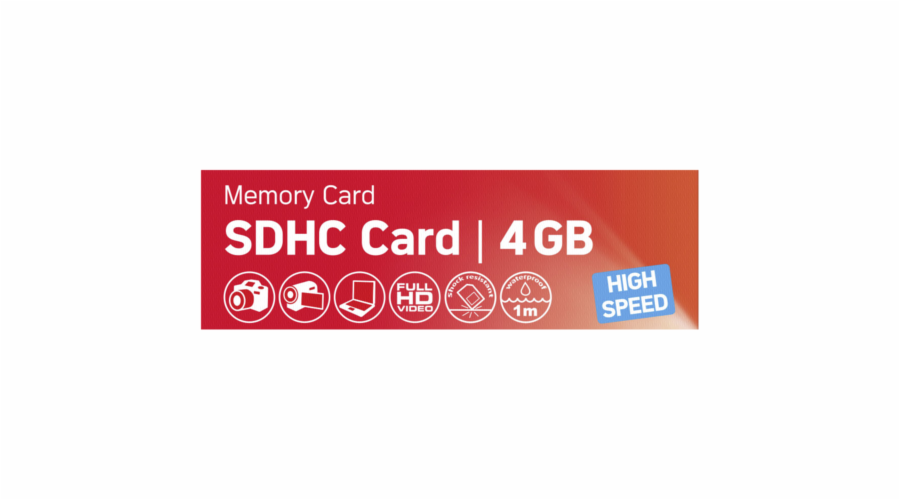 AgfaPhoto SDHC karta 4GB High Speed Class 10 UHS I