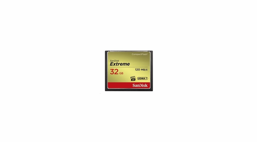 Paměťová karta Sandisk Extreme CF 32 GB 120 MB/s zápis 85 MB/s UDMA7