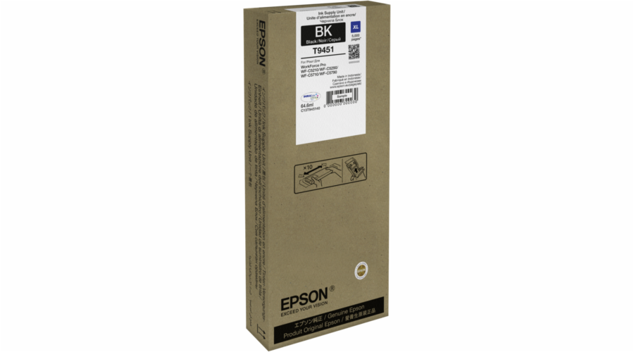 EPSON Ink čer WF-C5xxx Series Ink Cartridge XL Black 64,6 ml