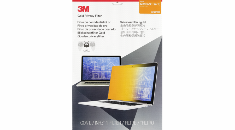 3M GFNAP007 Bezpecnostni filtr zlata f MacBook Pro 15 ab 2016