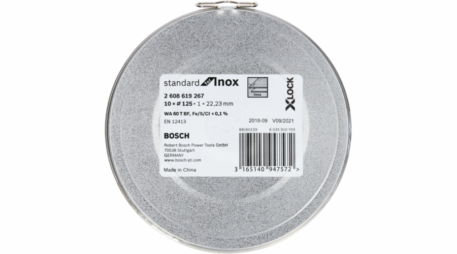 Bosch X-LOCK rezny kotouc 10x125 1mm Std Inox v doze