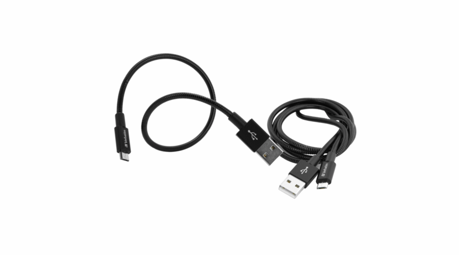 Verbatim Micro USB Cable Sync & Charge 100cm cerna + 30 cm cerna