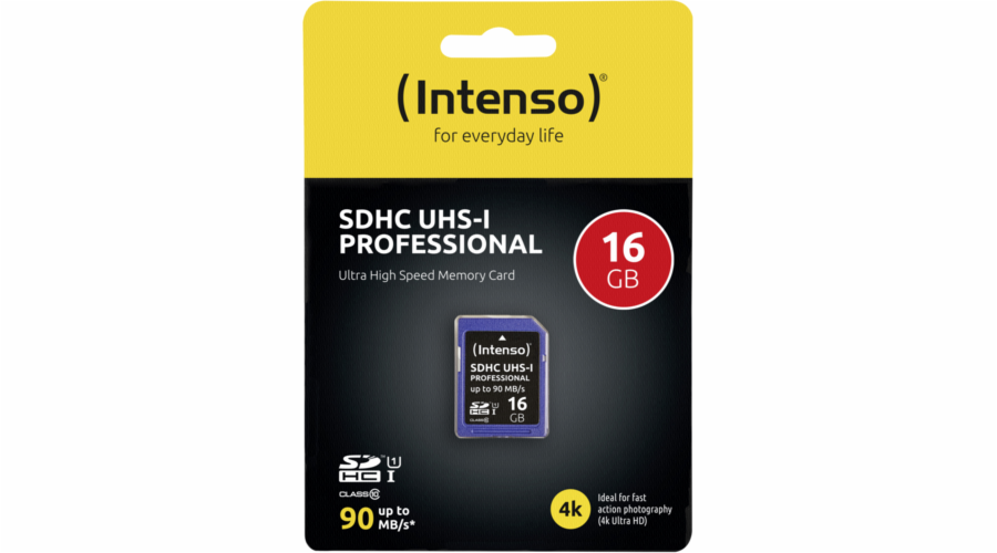 Intenso SDHC Card 16GB Class 10 UHS-I Professional