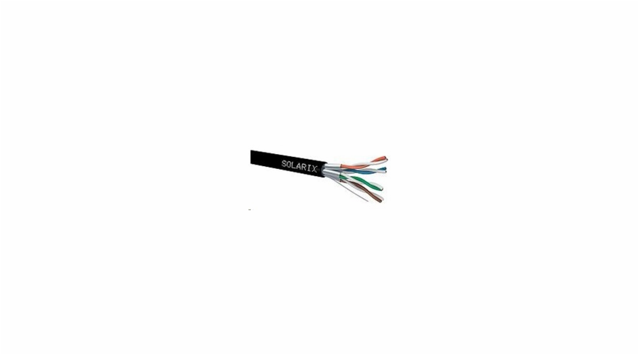 Solarix Kabel STP drát CAT6A STP PE Fca 500m/cívka SXKD-6A-STP-PE