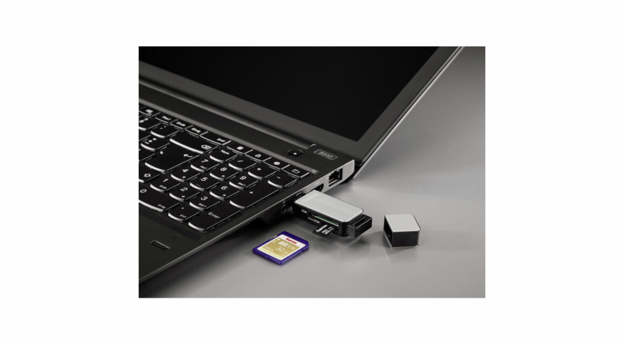 Hama USB 3.0 multictecka karet SD/microSD Alu cerna/ stribrna