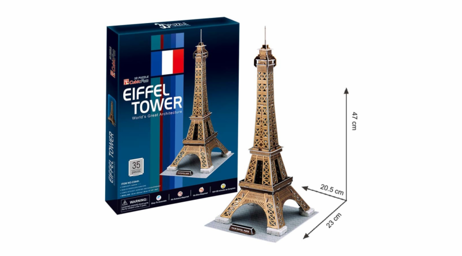 Puzzle 3D Eiffelova věž - 35 dílků