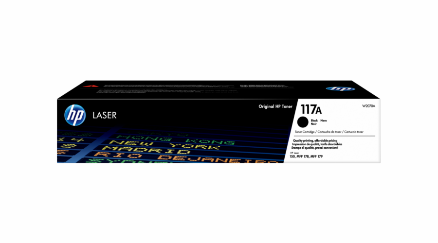 HP toner 117A (černý, 1 000str.) pro HP Color Laser 150a, 150nw, HP Color Laser MFP 178nw, 179fnw