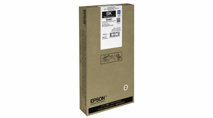 EPSON Ink čer WF-C5x90 Series Ink Cartridge XXL Black 136,7 ml