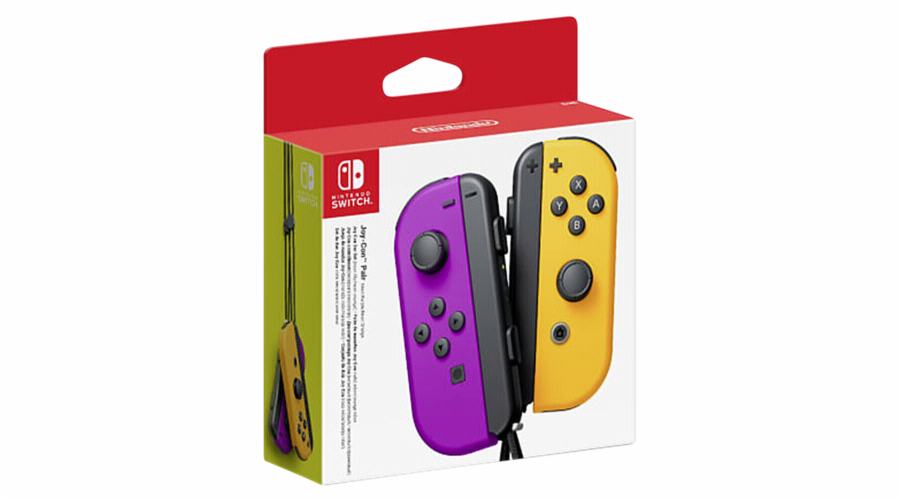 Nintendo Joy-Con 2x set neon lila / neon oranzová