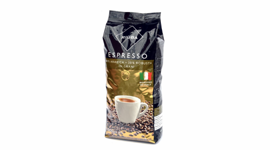 Rioba Espresso 80% Arabica zrnková Káva 1 kg