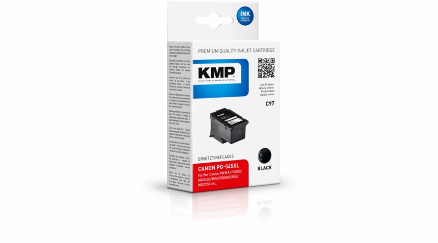KMP C97 cartridge cerna kompatibilni s Canon PG-545 XL
