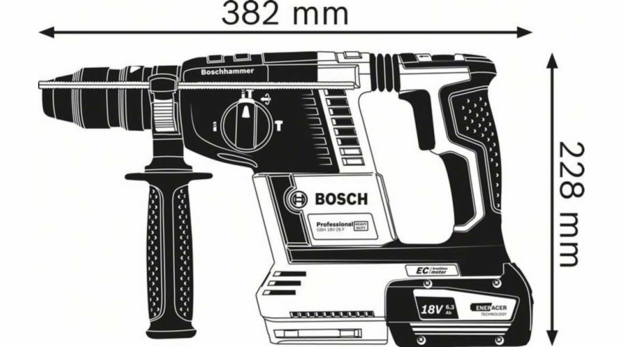 Bosch GBH 18V-26 F aku vrtacka s priklepem