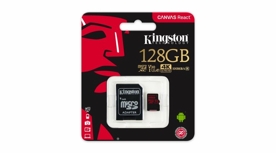 Kingston 128GB microSDXC A1 CL10 100MB/s