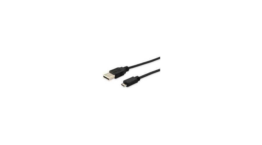 equip 128594 USB-A - microUSB USB kabel 1 m černý