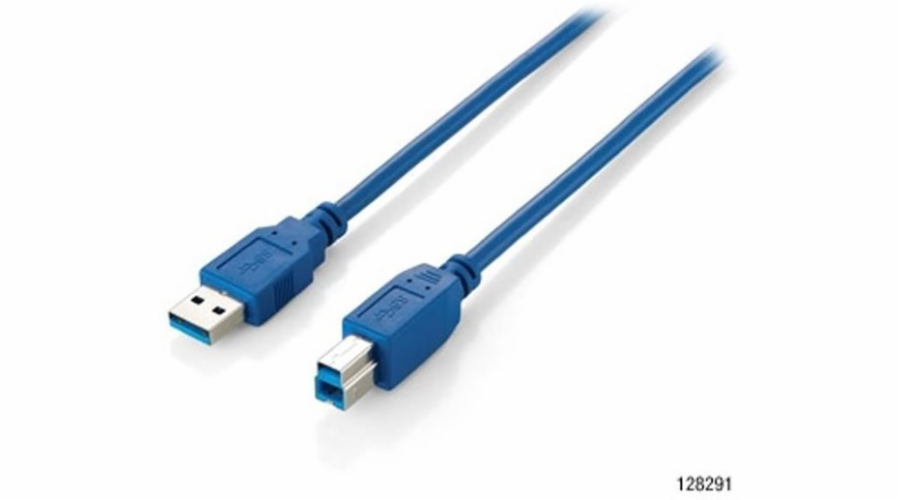 Kabel USB Equip USB-A - USB-B 1.8 m Niebieski (128292)