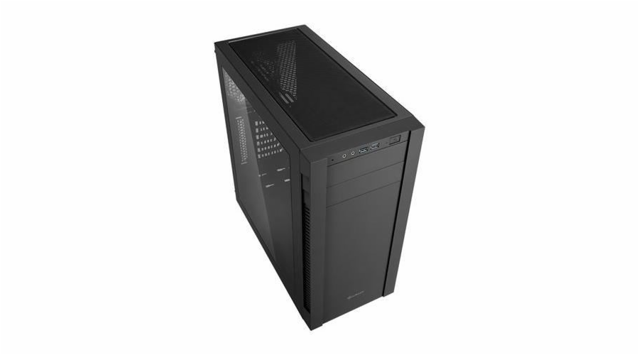 Sharkoon skříň S25-W / Middle Tower / 2x USB3.0 / průhledná bočnice / černá