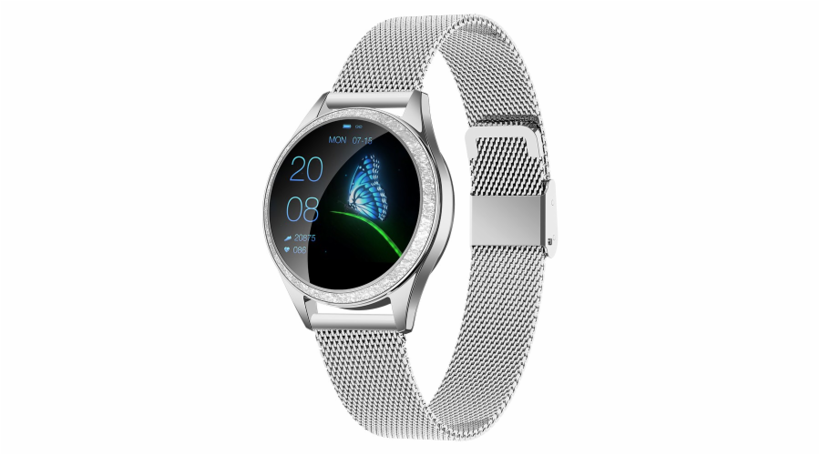 ORO-MED ORO SMART CRYSTAL SILVER Smartwatch stříbrné