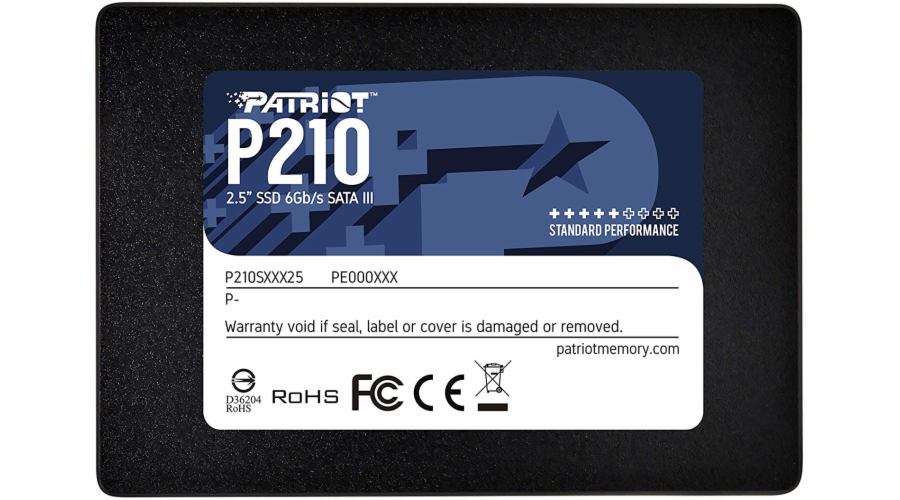 PATRIOT P210 2TB SSD / 2,5" / Interní / SATA 6GB/s / 7mm