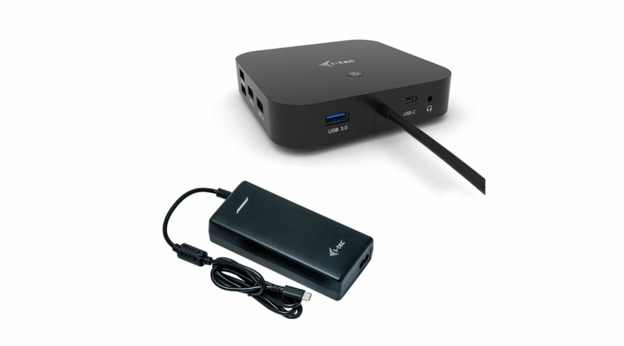 i-tec USB-C Dual Display Docking Station, Power Delivery 100W + Universal Charger 112W