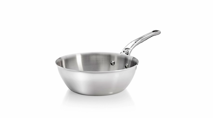 De Buyer Affinity Sauté Pan Stainless Steel curved 20 cm