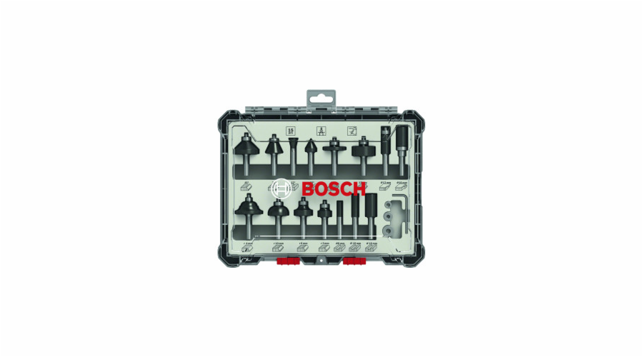 Sada fréz Bosch, 15 kusů