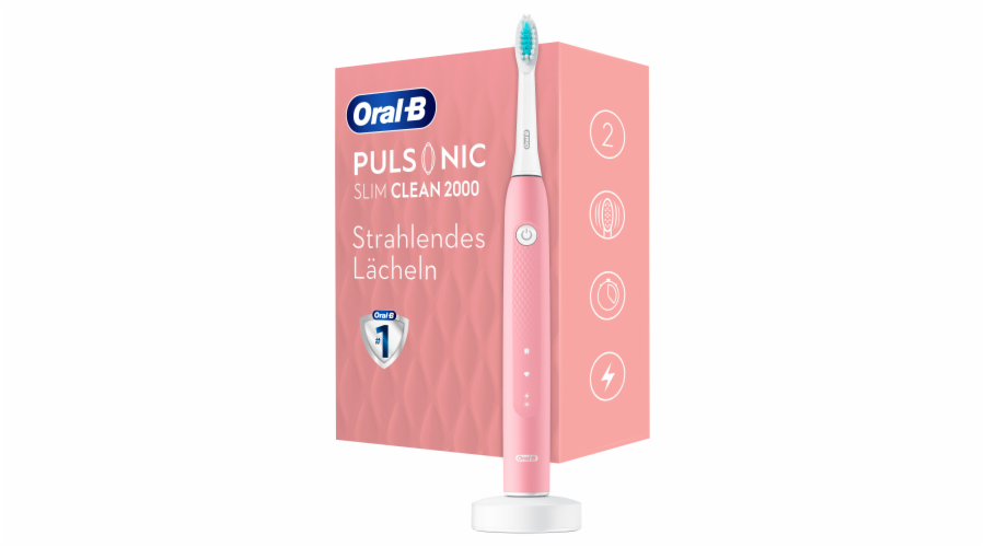 Sonický zubní kartáček Oral-B Pulsonic Slim Clean 2000 růžový