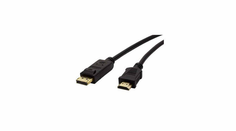 Kabel propojovací DisplayPort DP(M) - HDMI(M), 2m