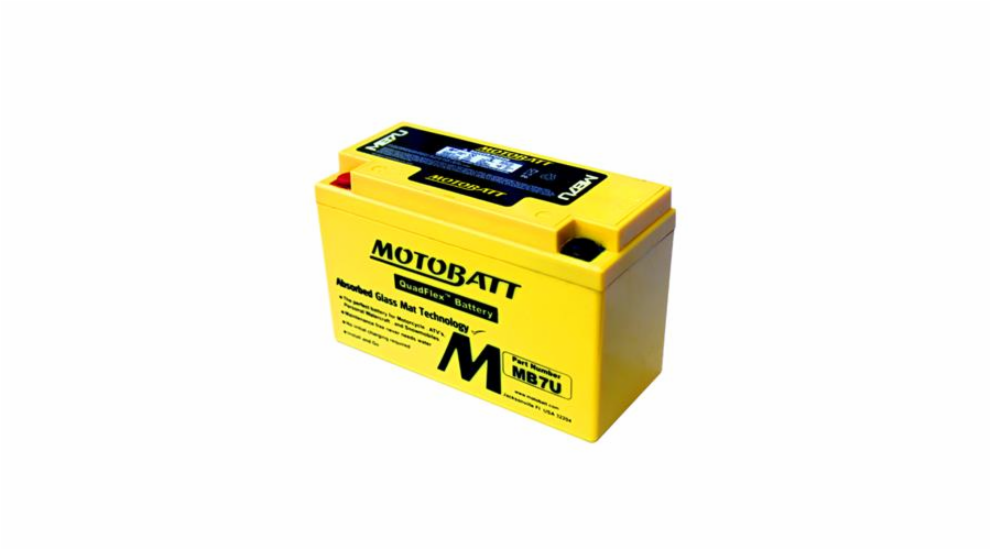 Baterie Motobatt MB7U 6,5Ah, 12V, 2 vývody