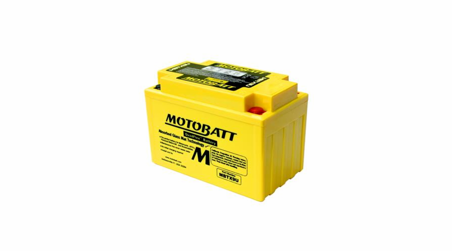 Baterie Motobatt MBTX9U 10,5Ah, 12V, 4 vývody