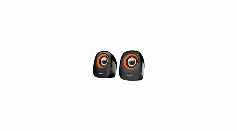 GENIUS repro SP-Q160 Orange, 2.0, 6W, USB napájení, 3,5" jack, černo-oranžové