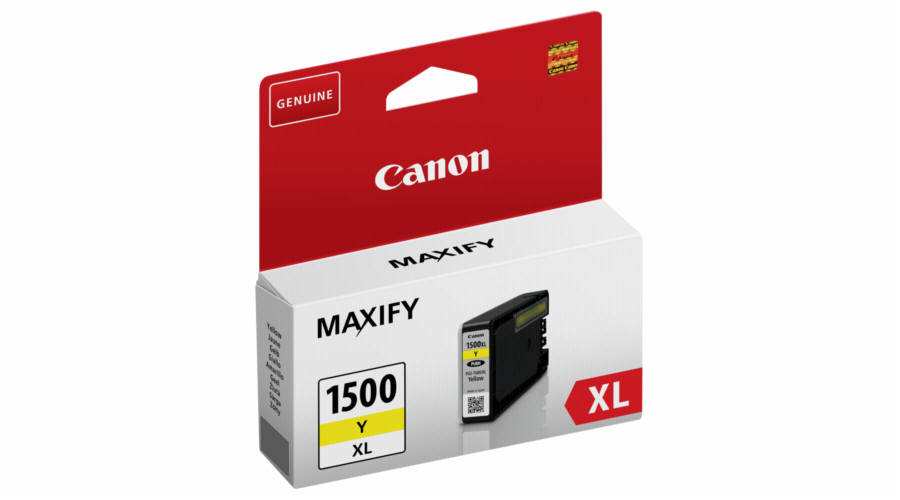 Canon CARTRIDGE PGI-1500XL Y žlutá pro Maxify MB2050, MB2150, MB2350, MB2750 a MB2755 (780 str.)