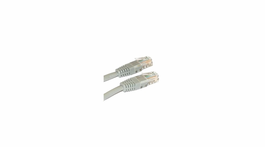 Patch kabel Cat5E, UTP - 15m, šedý