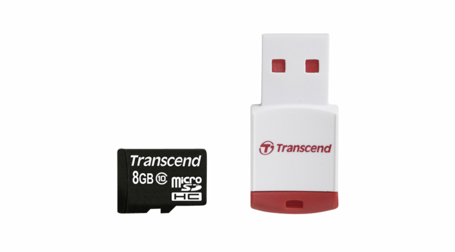 Transcend MicroSDHC 8GB + Adaptér / 600x Class 10 UHS-I MLC