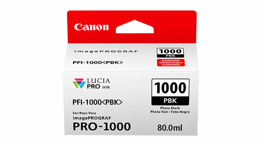Canon cartridge PFI-1000 PBK Photo Black Ink Tank