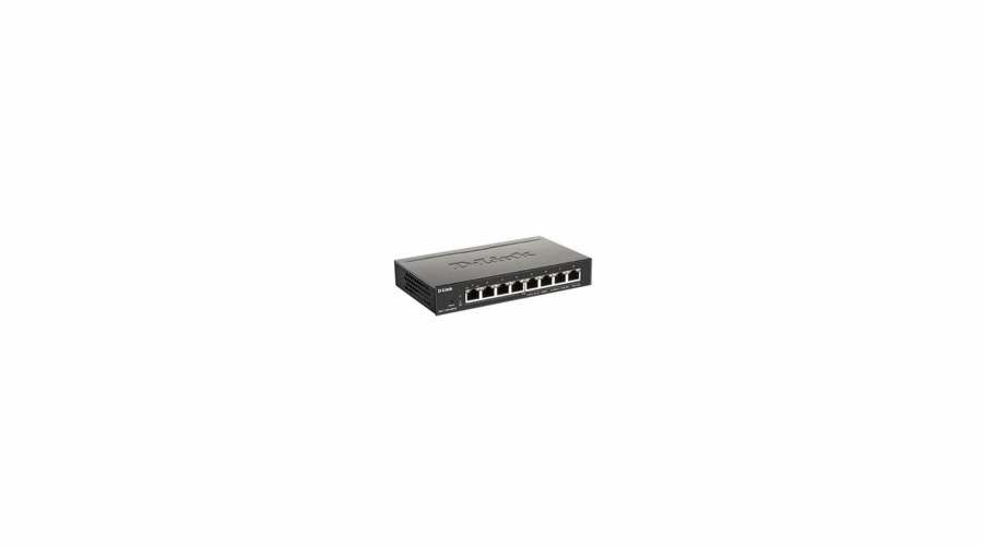 D-Link DGS-1100-08PV2 8-port Gigabit Smart Managed PoE switch, PoE budget 64W, fanless