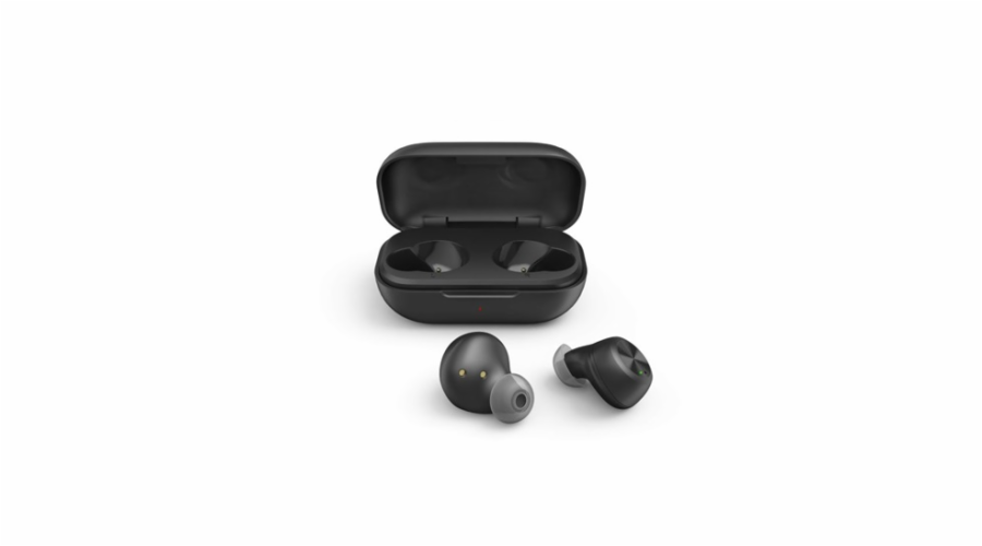 Thomson Bluetooth špuntová sluchátka WEAR7701, bezdrátová, nabíjecí pouzdro, černá