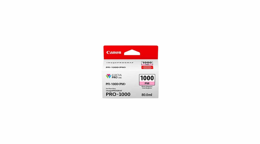 Canon CARTRIDGE PFI-1000M purpurová pro ImagePROGRAF PRO-1000 (965 str.)