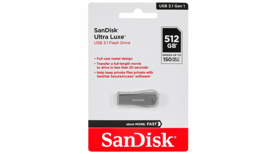 SanDisk Cruzer Ultra Luxe 512GB USB 3.1 150MB/s SDCZ74-512G-G46