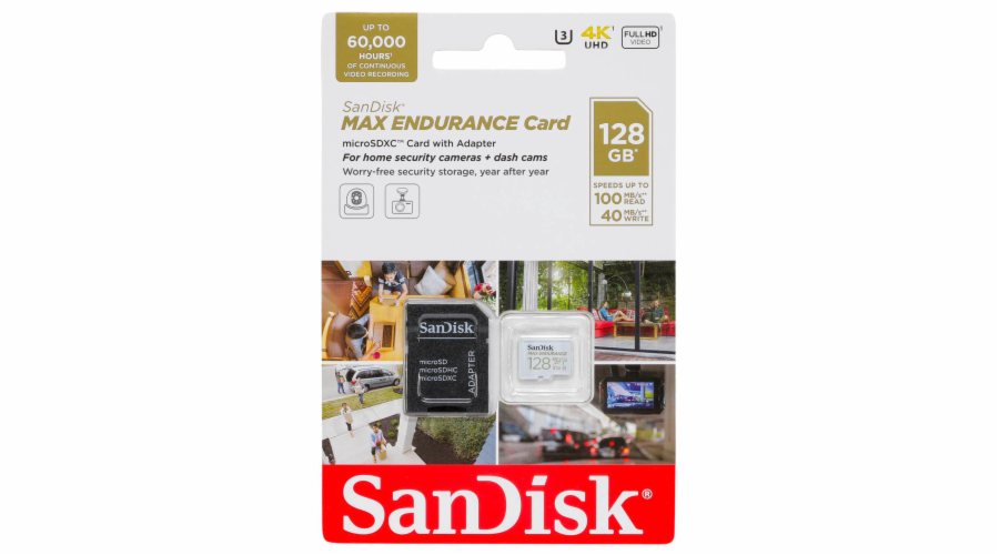 Karta SanDisk Max Endurance MicroSDXC 128 GB Class 10 UHS-I/U3 V30 (SDSQQVR-128G-GN6IA)