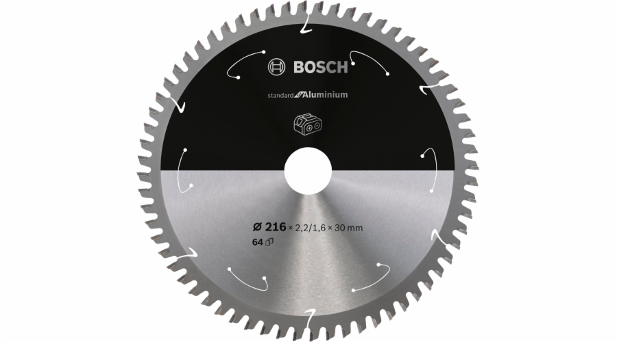 Bosch Kreissägeblatt Standard for Aluminium, O 216mm, 64Z