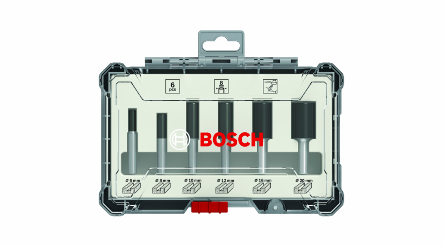 Bosch 6-díl.sada drázkových fréz 6mm 2607017465