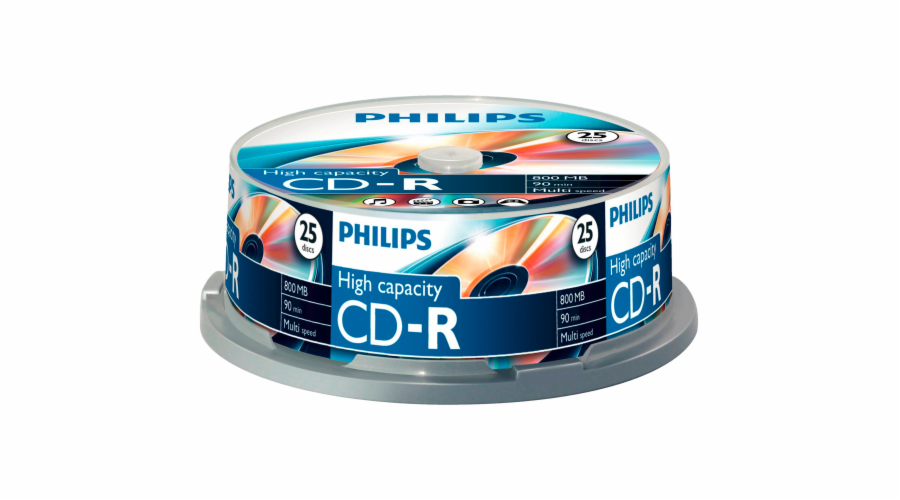 1x25 Philips CD-R 90Min 800MB 40x SP