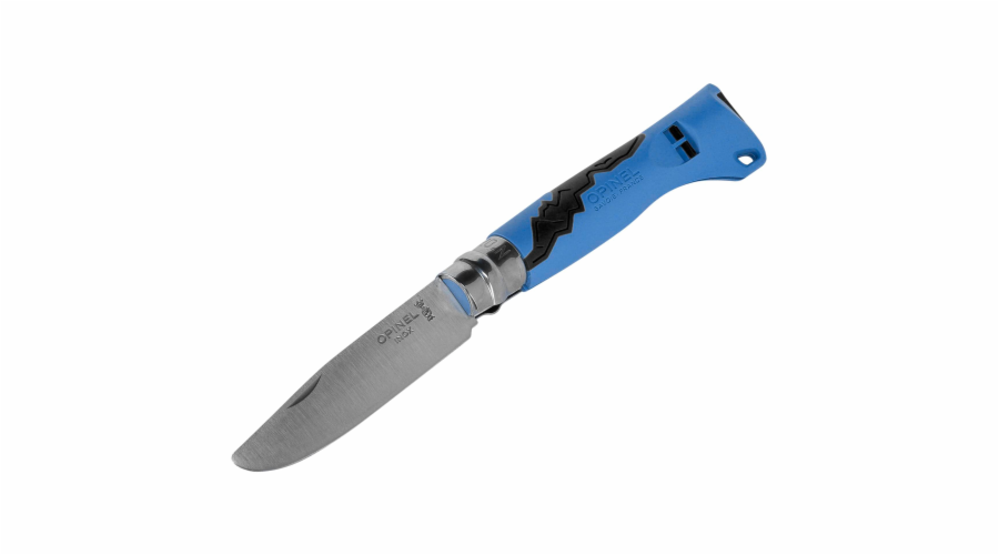 OPINEL VR N°07 Outdoor junior modrá dětský zavírací nůž s píšťalkou - čepel 7 cm