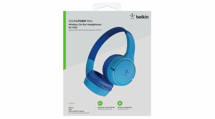 Belkin Soundform Mini-On-Ear detská sluch.modrá AUD002btBL