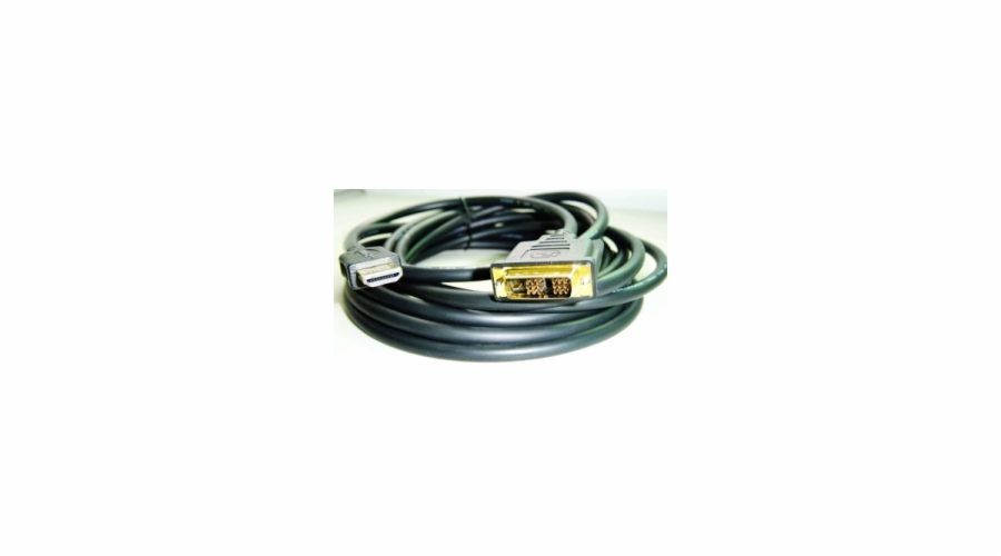 Kabel HDMI-DVI 1,8m,M/M stín.,zlacené kontakty 1.3