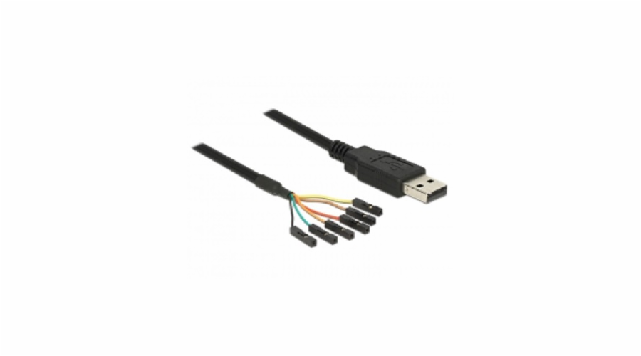 DeLOCK USB 2.0 Konverter, USB-A Stecker > Seriell TTL 6 Pin Header Buchse einzeln